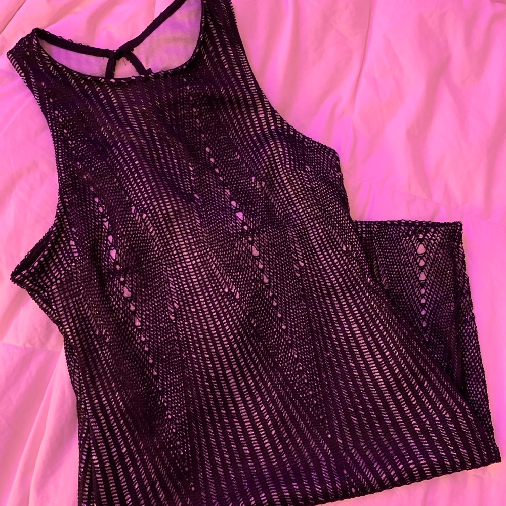 Grey and Black Dress